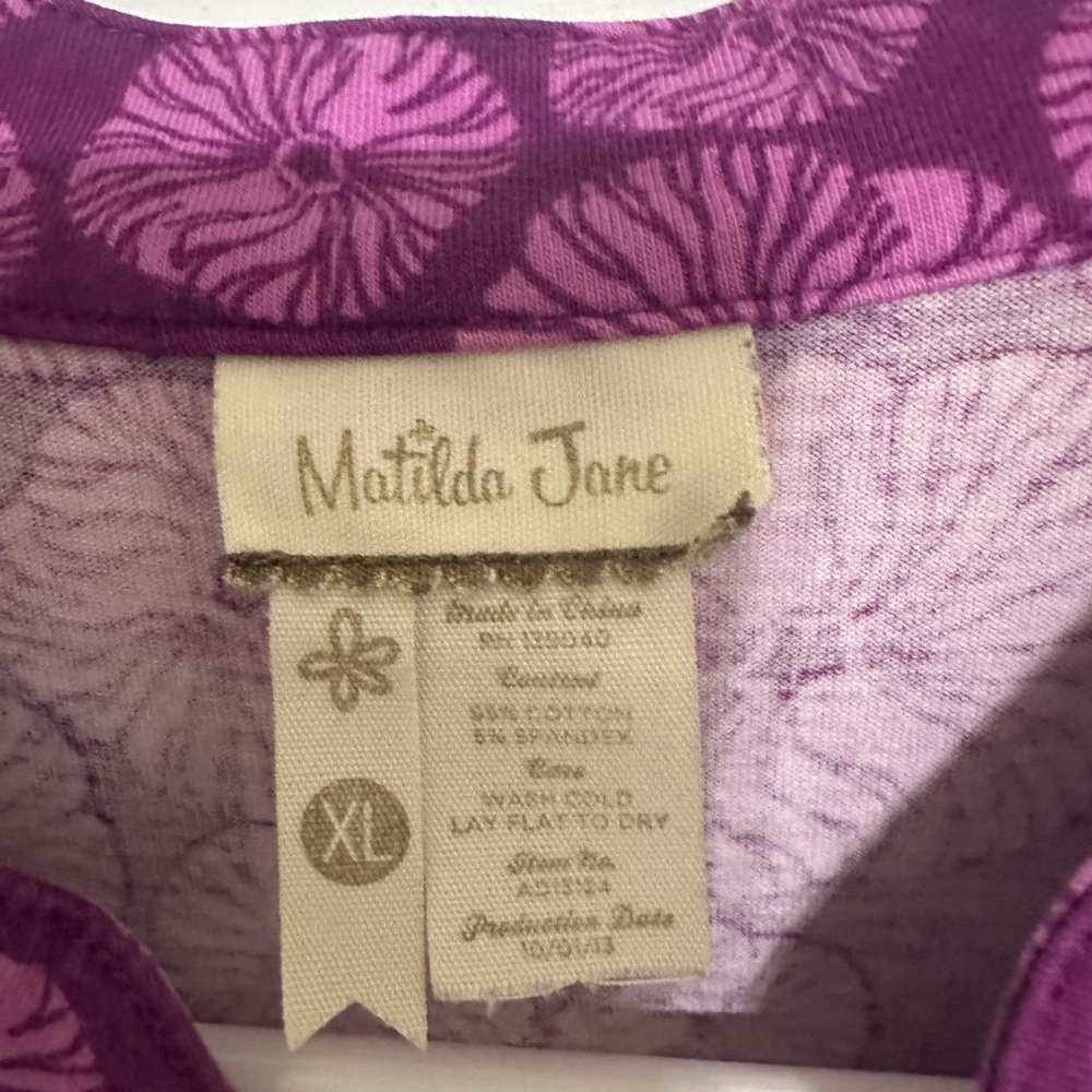 EUC Matilda Jane It's A Wonderful Parade Magnolia Floral Dress XL Extra Large - Picture 3 of 6